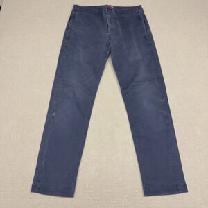 Rapha Pants Mens 32x29 Blue Twill Chino Loopback Trousers Cycling Biking